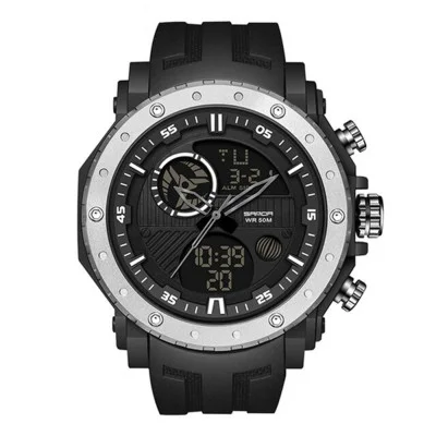 Чоловічий годинник Sanda 6012 Black-Silver