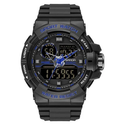 Мужские часы Sanda 6025 Black-Blue