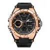 Чоловічий годинник Sanda 6008 Black Rose Gold фото 2
