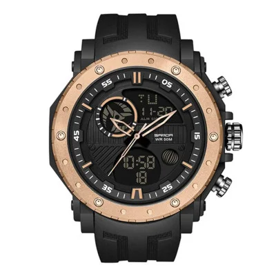 Чоловічий годинник Sanda 6012 Black-Rose Gold