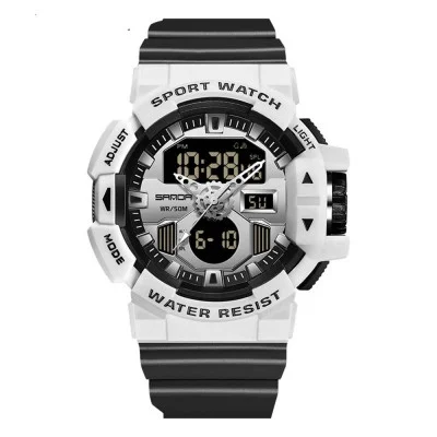 Мужские часы Sanda 3129 White-Black