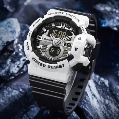 Мужские часы Sanda 3129 White-Black