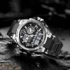 Мужские часы Sanda 6024 Black-Silver фото 3