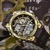 Мужские часы Sanda 6024 Black-Gold фото 3