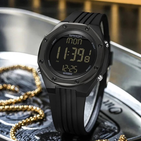 Мужские часы Sanda 6093 All Black фото 5