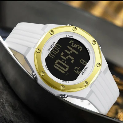 Чоловічий годинник Sanda 6093 White-Gold