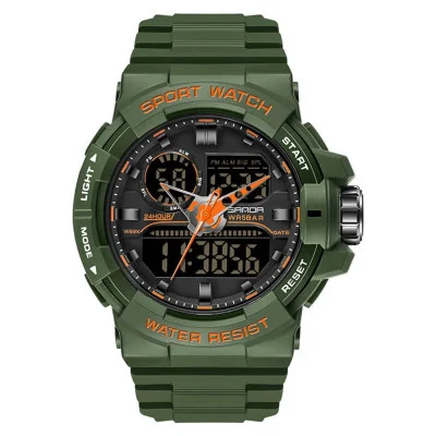 Чоловічий годинник Sanda 6025 Army Green