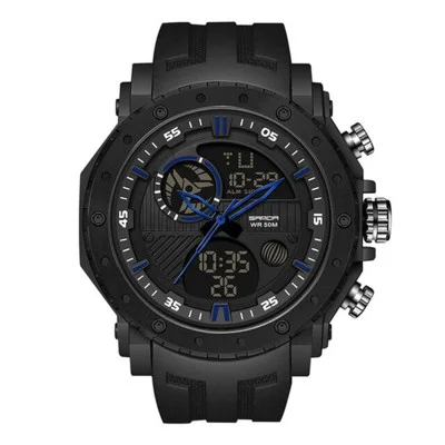 Чоловічий годинник Sanda 6012 Black-Blue