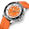 Мужские часы Curren 8448 Silver-Orange фото 3