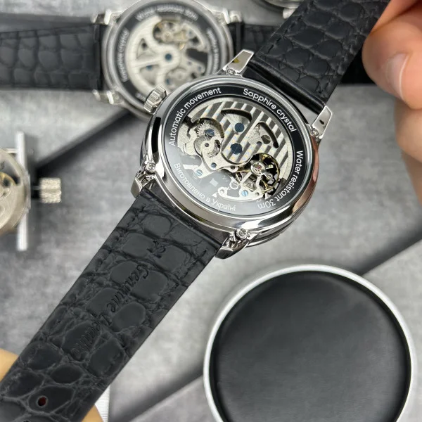 Мужские часы скелетон Awarder 043 Ахтырка I Города Герои, японський механизм фото 6