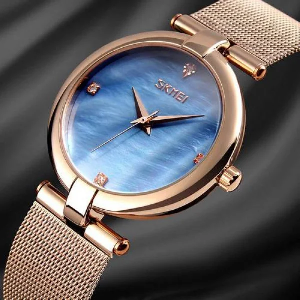 Жіночий годинник Skmei 9177 Cuprum-Blue фото 4