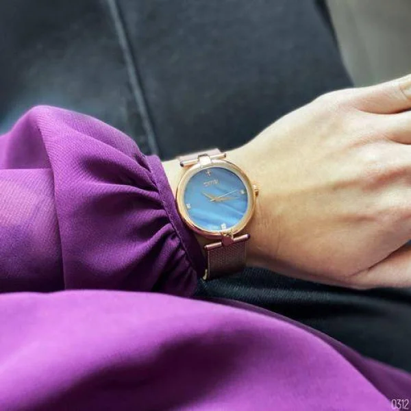 Жіночий годинник Skmei 9177 Cuprum-Blue фото 3