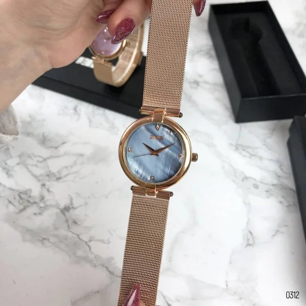 Жіночий годинник Skmei 9177 Cuprum-Blue фото 5