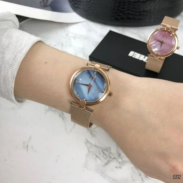 Жіночий годинник Skmei 9177 Cuprum-Blue фото 6