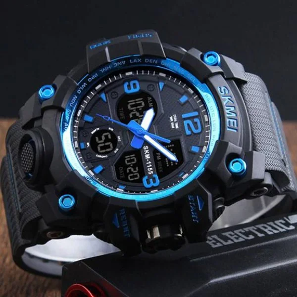 Мужские часы Skmei 1155 Black Blue фото 4