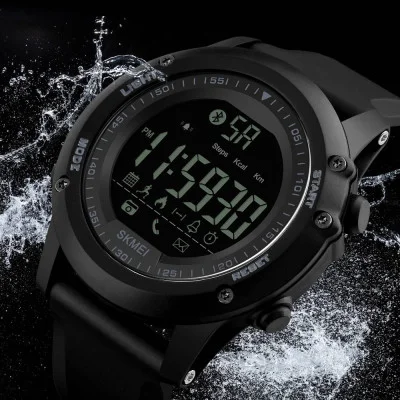 Мужские часы Skmei 1321 All Black Smart Watch