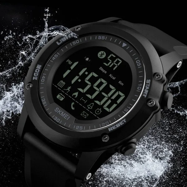 Чоловічий годинник Skmei 1321 All Black Smart Watch фото 4