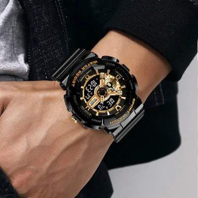 Чоловічий годинник Skmei 1688 Black-Gold