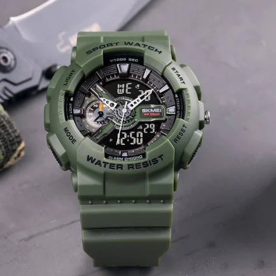 Чоловічий годинник Skmei 1688AG Army Green.