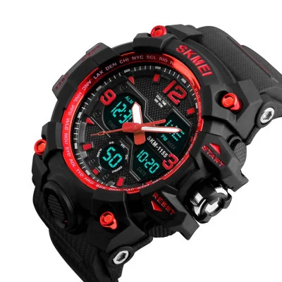 Чоловічий годинник Skmei 1155 Black-Red