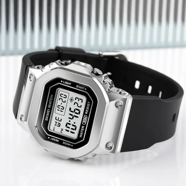 Чоловічий годинник Skmei 1796 Silver-Black фото 5