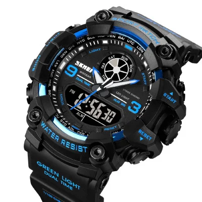 Чоловічий годинник Skmei 1818 Black-Blue.