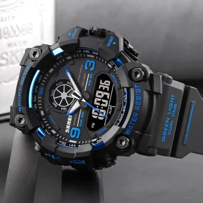 Чоловічий годинник Skmei 1818 Black-Blue.