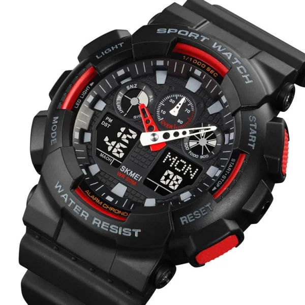 Мужские часы Skmei 1832 Black-Red фото 3
