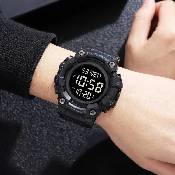 Мужские часы Skmei 1968 All Black фото 3