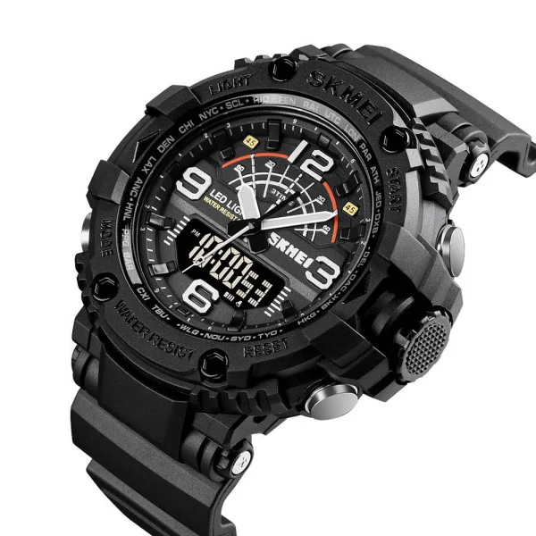 Чоловічий годинник Skmei 1617 Black фото 3