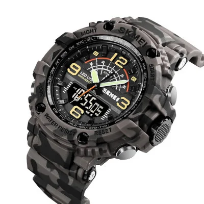 Чоловічий годинник Skmei 1617 Gray-Military
