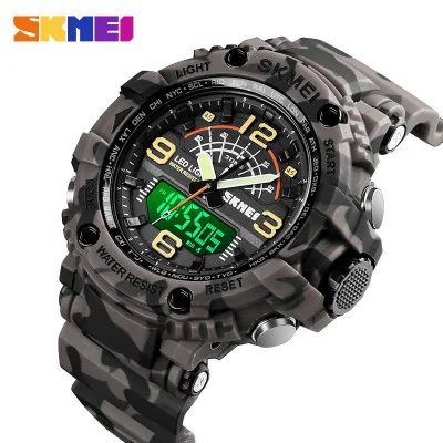 Чоловічий годинник Skmei 1617 Gray-Military