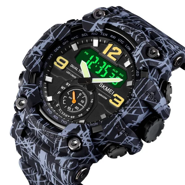 Чоловічий годинник Skmei 1637 Gray-Black фото 3