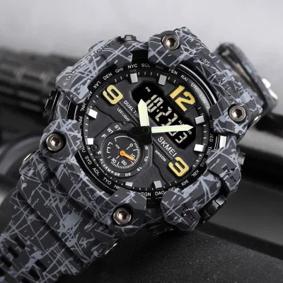 Чоловічий годинник Skmei 1637 Gray-Black