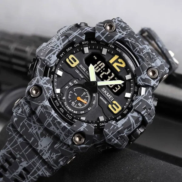 Чоловічий годинник Skmei 1637 Gray-Black фото 5