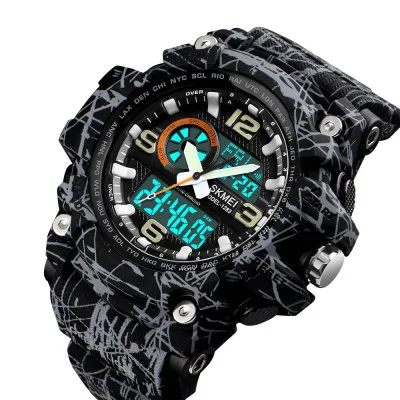 Мужские часы Skmei 1283 Gray-Black