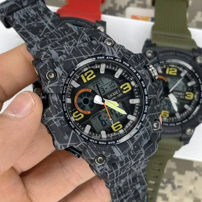 Мужские часы Skmei 1283 Gray-Black
