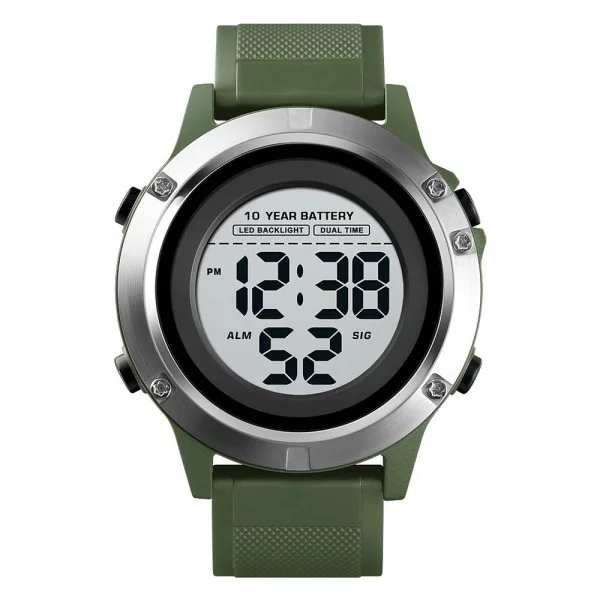 Мужские часы Skmei 1518 Black-Military Wrisband фото 3