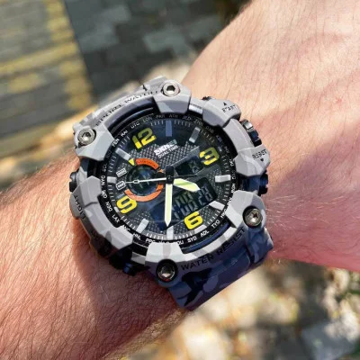 Чоловічий годинник Skmei 1520CMGY Gray Camo.
