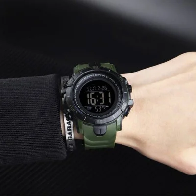 Мужские часы Skmei 1475AG Black-Military Wristband