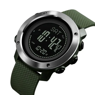 Чоловічий годинник Skmei 1418AG Army Green + Compass