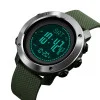 Чоловічий годинник Skmei 1418AG Army Green + Compass фото 4