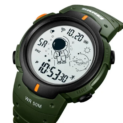 Чоловічий годинник Skmei 1820AGWT Army-green White