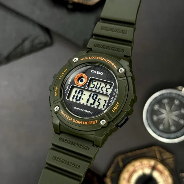 Чоловічий годинник Casio W-216H-3B фото 5