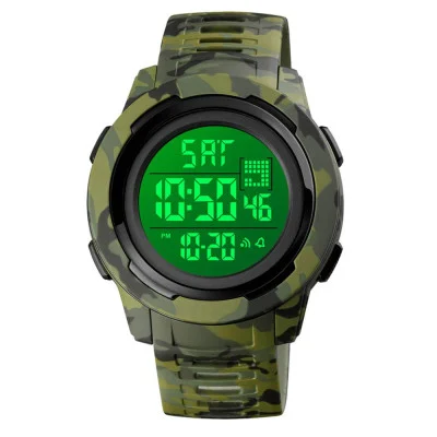 Чоловічий годинник Skmei 1731CMGNWT Camo Green White
