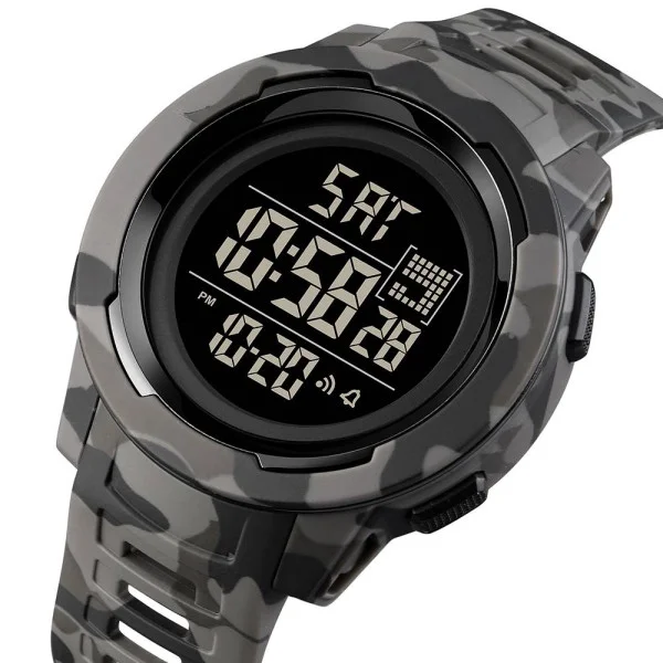 Мужские часы Skmei 1731CMGYBK Camo gray Black фото 3