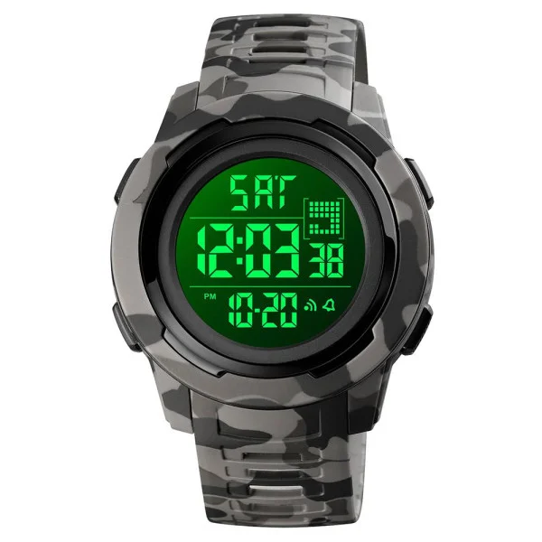 Чоловічий годинник Skmei 1731CMGYBK Camo gray Black фото 4