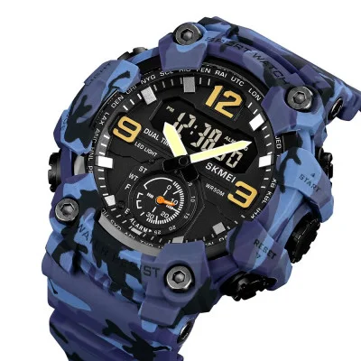 Чоловічий годинник Skmei 1965CMBU Camo Blue