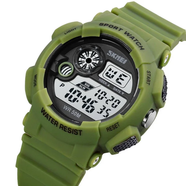 Чоловічий годинник Skmei 1718AG Army Green фото 3