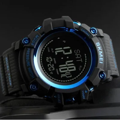 Чоловічий годинник Skmei 1358 Black-Blue Smart Watch Compass